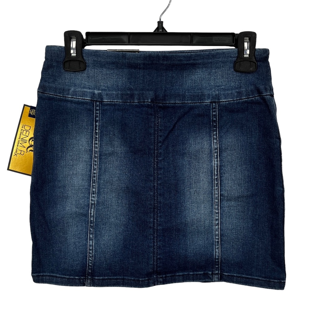 ⛔️ SOLD! ⛔️ Rock & Republic Denim Rx Fever Pull On Blue Jean Stretch Mini Skirt